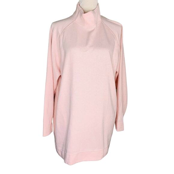 NY & Co Sweater Pink Medium Long Sleeves Mock Turtleneck Soft New - Picture 11 of 11